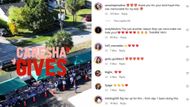 Comments lauding Caresha Gives (Image via Instagram/@yungmiami305)